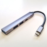 USB C (3.0) šakotuvas 4 lizdai 2 x USB 3.0 + USB 2.0 + USB 3.0 C 0.1m